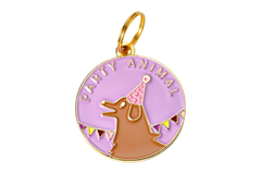 Party Animal</br>Enamel Charm</br>Not Engraved - BUBU BRANDS