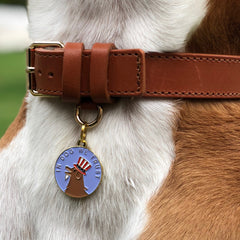In Dog We Trust</br>ENAMEL CHARM/ID TAG</br>Engraved - BUBU BRANDS